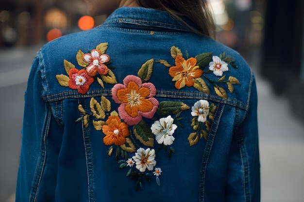 Embroidered jacket detail